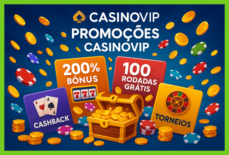 O bônus promocional CASINOVIP é uma ótima maneira de começar sua aventura